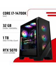 PC Gamer Core i7-14700K/RTX 5070 12GB/32GB DDR4/1TB SSD - STATION DE TRAVAIL - PC GAMER