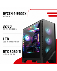 PC Gamer Ryzen 9 5900X/RTX 5060 Ti 16GB/32GB DDR4/1TB SSD