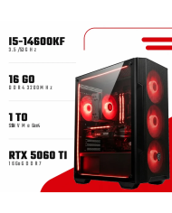 PC Gamer i5-14600KF/RTX 5060 Ti 16GB/16GB DDR4/1TB SSD - PC GAMER CASA