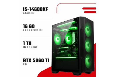 PC Gamer i5-14600KF/RTX 5060 Ti 8GB/16GB DDR4/1TB SSD - Pc Gamer Casa