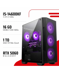 PC Gamer i5-14600KF/RTX 5060 8GB/16GB DDR4/1TB SSD - PC GAMER CASA