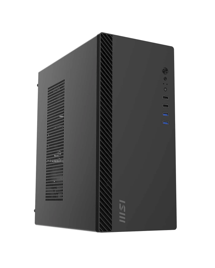 MSI PRO SHIELD M100P - Boîtier Micro-ATX - 18.3L - Noir