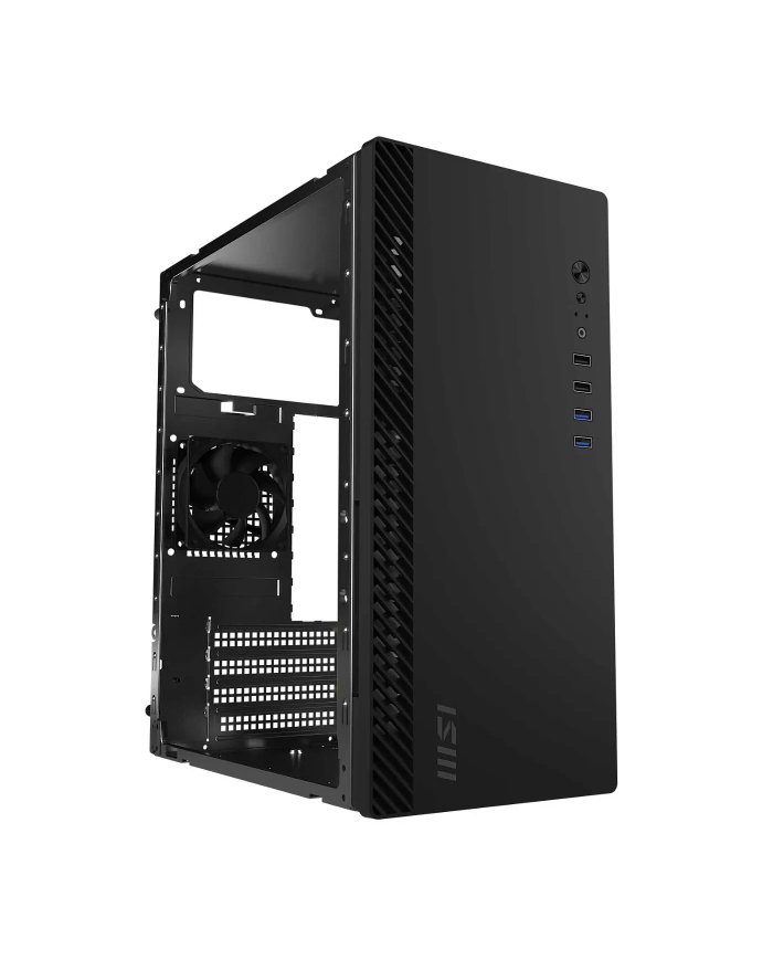 MSI PRO SHIELD M100P - Boîtier Micro-ATX - 18.3L - Noir