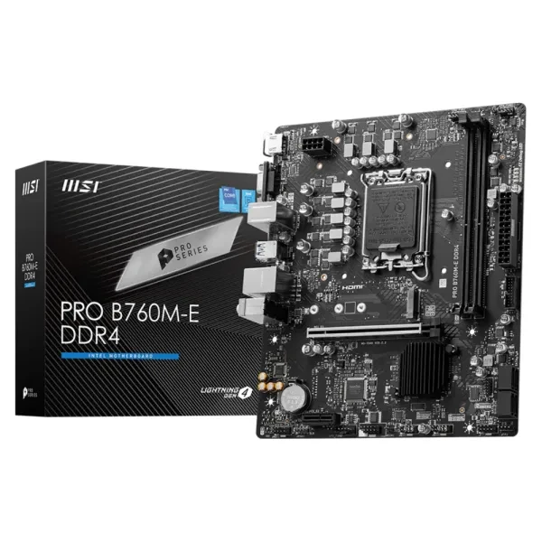 MSI PRO B760M-E DDR4 - Carte mère Micro-ATX