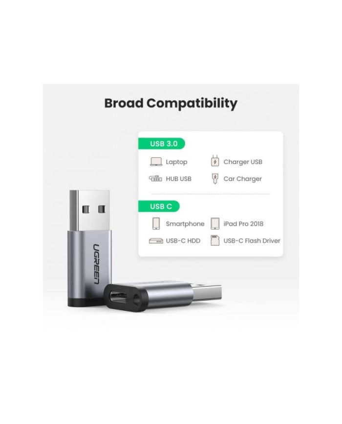 Adaptateur Ugreen USB-A 3.0 vers USB-C - Compact et Robuste