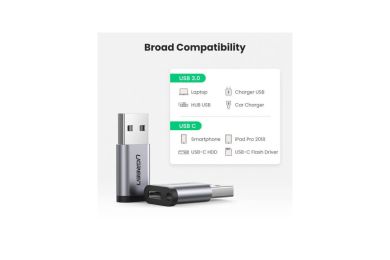 Adaptateur Ugreen USB-A 3.0 vers USB-C - Compact et Robuste