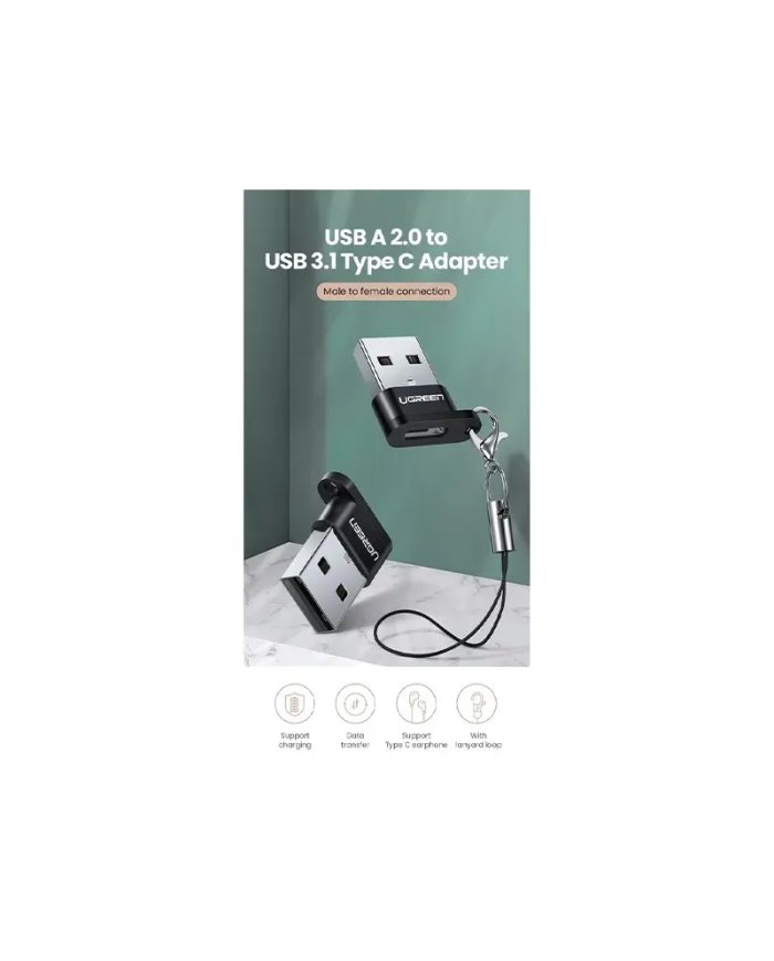 Adaptateur Ugreen USB-A Male vers USB-C Female