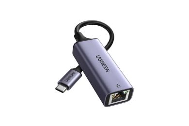 Adaptateur UGREEN USB-C vers Ethernet Gigabit 1000 Mbps - Gris