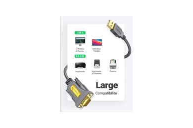 Adaptateur Ugreen USB 2.0 vers RS-232 DB9 1.5m