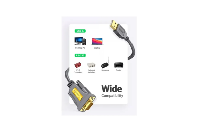 Adaptateur Ugreen USB 2.0 vers RS-232 DB9 Mâle 3 mètres
