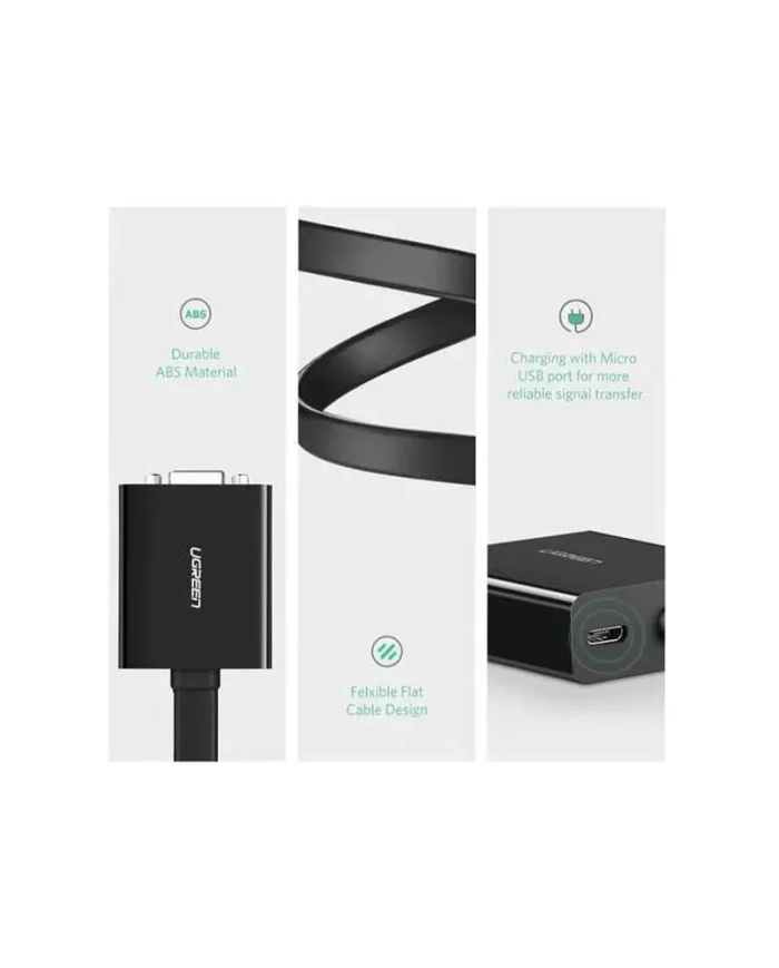 Adaptateur Ugreen DVI-D vers VGA 30cm - 1080p