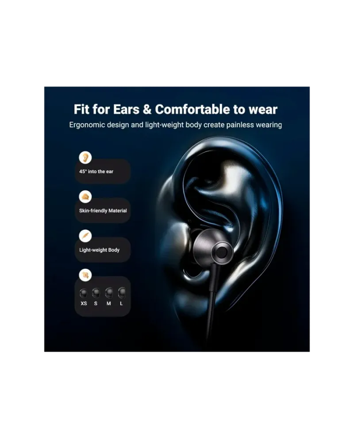 Ecouteurs Intra-auriculaires Ugreen Jack 3.5mm avec Micro