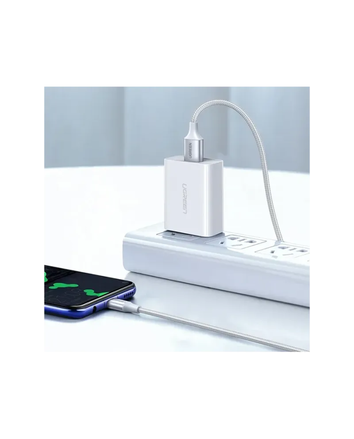 Câble Ugreen USB-A vers USB-C 1m Blanc - Transfert et Charge