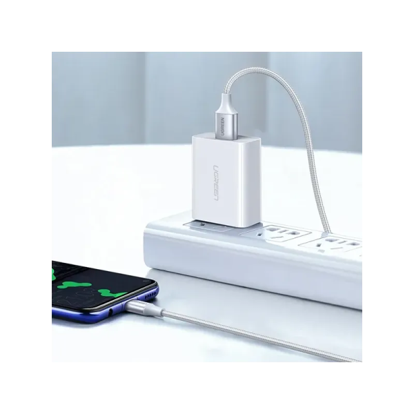 Câble Ugreen USB-A vers USB-C 1m Blanc - Transfert et Charge