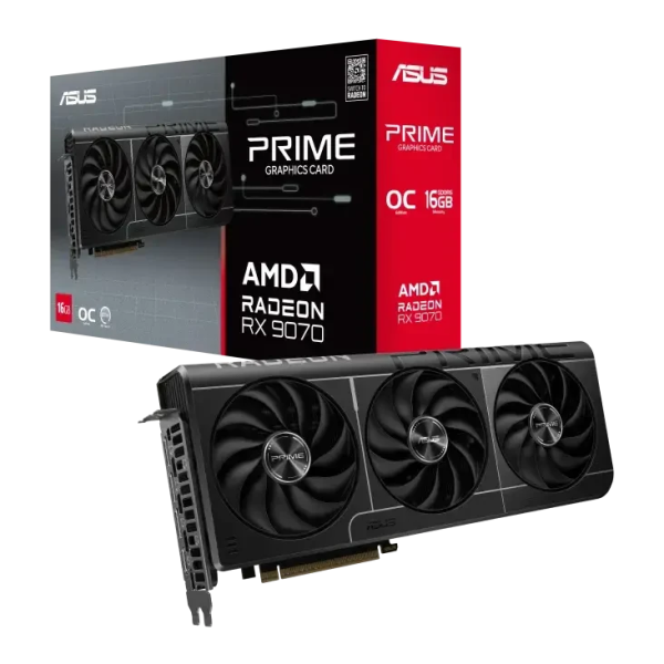 ASUS Prime Radeon RX 9070 OC Edition - 16GB GDDR6 - Carte graphique