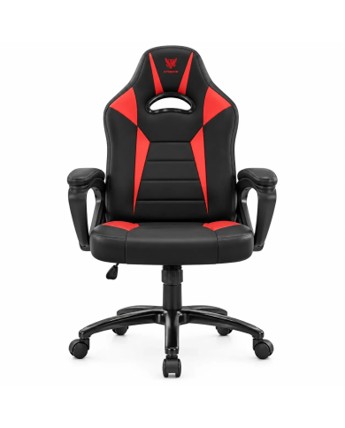 Hybrok Fighter - Chaise Gamer Ergonomique - Noir/Rouge