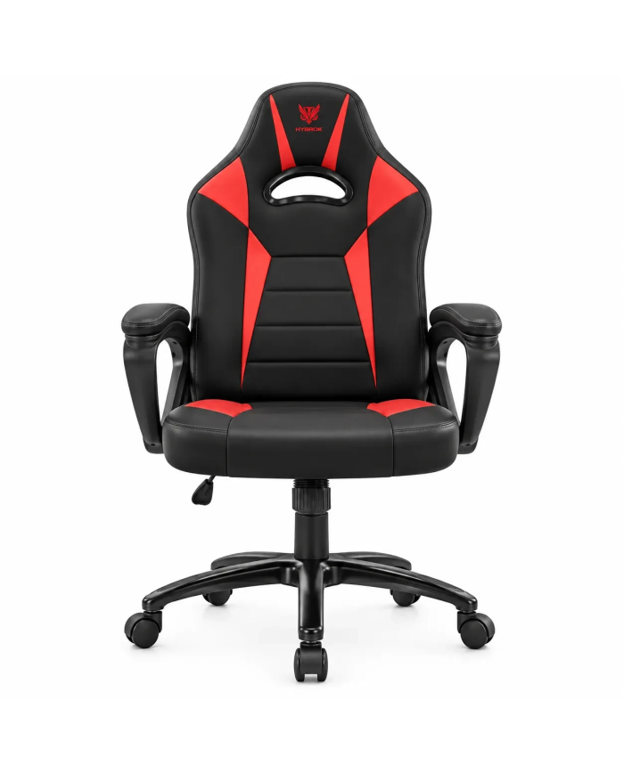 Hybrok Fighter - Chaise Gamer Ergonomique - Noir/Rouge