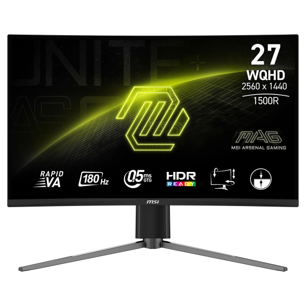 MSI MAG 27CQ6PF - 27" WQHD 180Hz Rapid VA 0.5ms