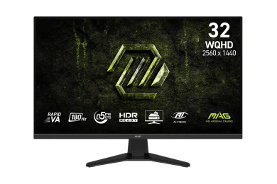 MSI MAG 325QF E18V - 31.5" WQHD - 180Hz - 0.5ms - Rapid VA