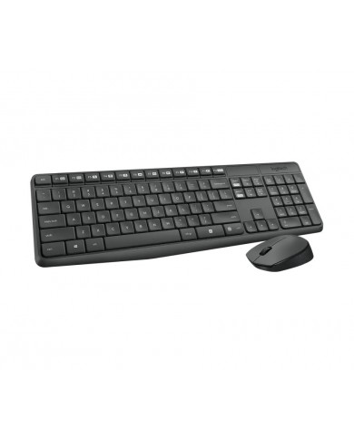 Logitech MK235 Wireless Keyboard and Mouse Combo - GREY