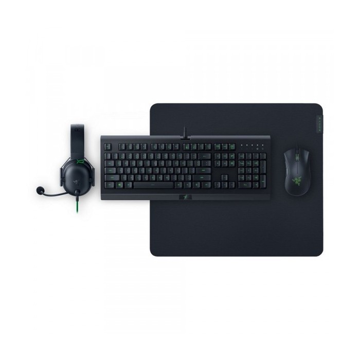 Razer Power Up V2 Bundle Clavier Cynosa Lite + Tapis Gigantus V2 Large + Souris Deathadder Essential + Casque Blackshark V2 X