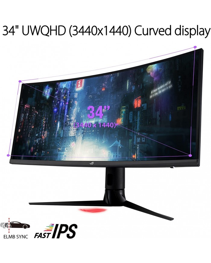 ROG Strix XG349C 34 POUCES UWQHD (3440 x 1440) overclockable 180Hz