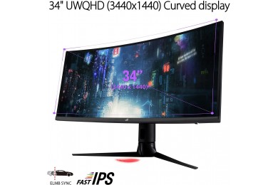 ROG Strix XG349C 34 POUCES UWQHD (3440 x 1440) overclockable 180Hz
