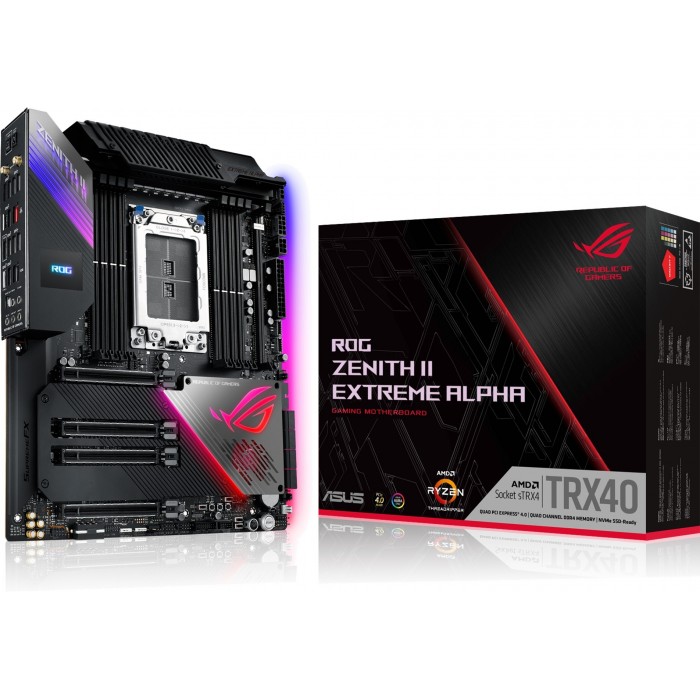 ASUS ROG Zenith II Extreme Alpha AMD TRX40 E-ATX ASUS ROG Zenith II Extreme Alpha AMD TRX40 E-ATX