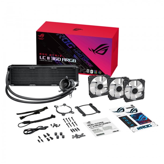 ASUS ROG Strix LC II 360 ARGB , COOLER 3 FANS ASUS ROG Strix LC II 360 ARGB , COOLER 3 FANS