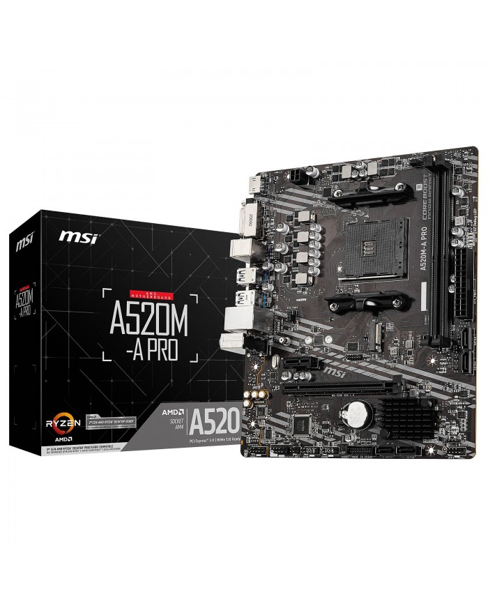 MSI A520M-A PRO PCGAMERCASA MAROC MSI A520M-A PRO PCGAMERCASA MAROC