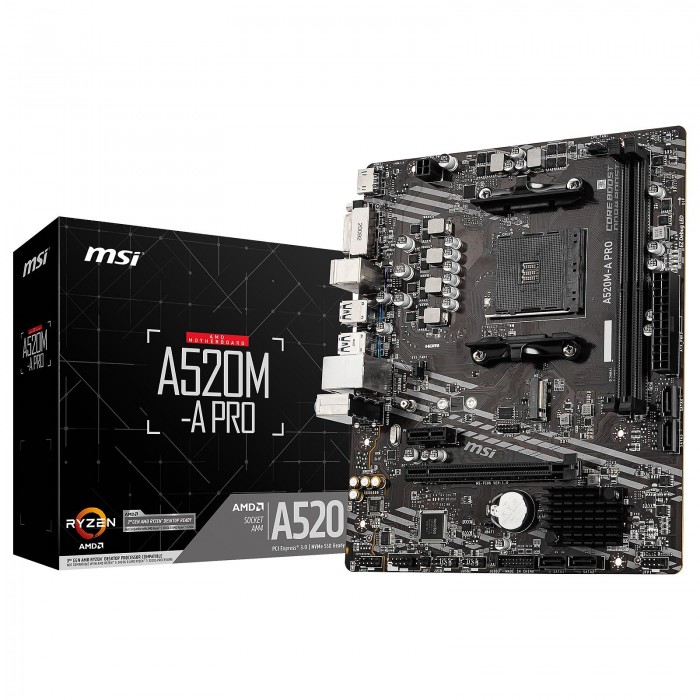 MSI A520M-A PRO PCGAMERCASA MAROC MSI A520M-A PRO PCGAMERCASA MAROC