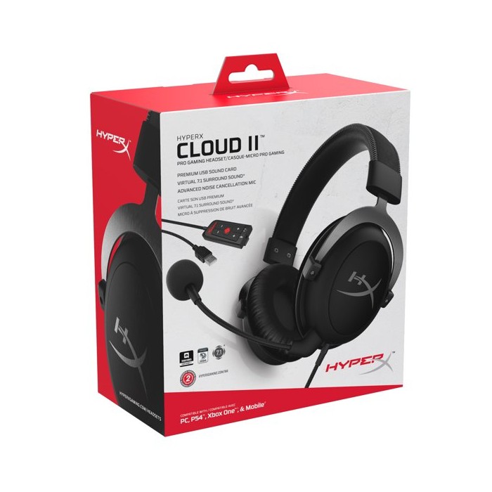HyperX Cloud II (Noir) - Micro-casque - Pc Gamer Casa HyperX Cloud II (Noir) - Micro-casque - Pc Gamer Casa