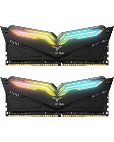 Team Group T-Force Nighthawk Noir RVB 16 Go (2X8 Go) 3600 MHz CL18