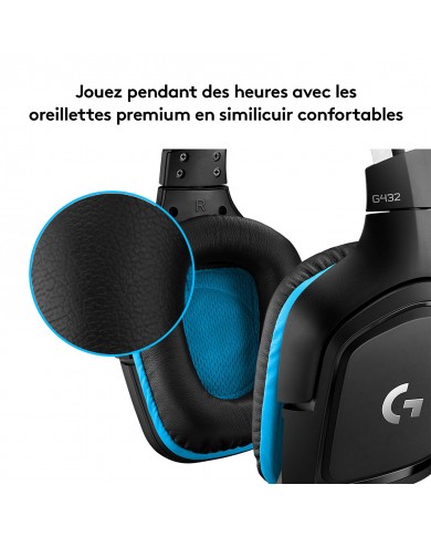 Logitech G G432 - Micro-casque - Pc Gamer Casa -Maroc