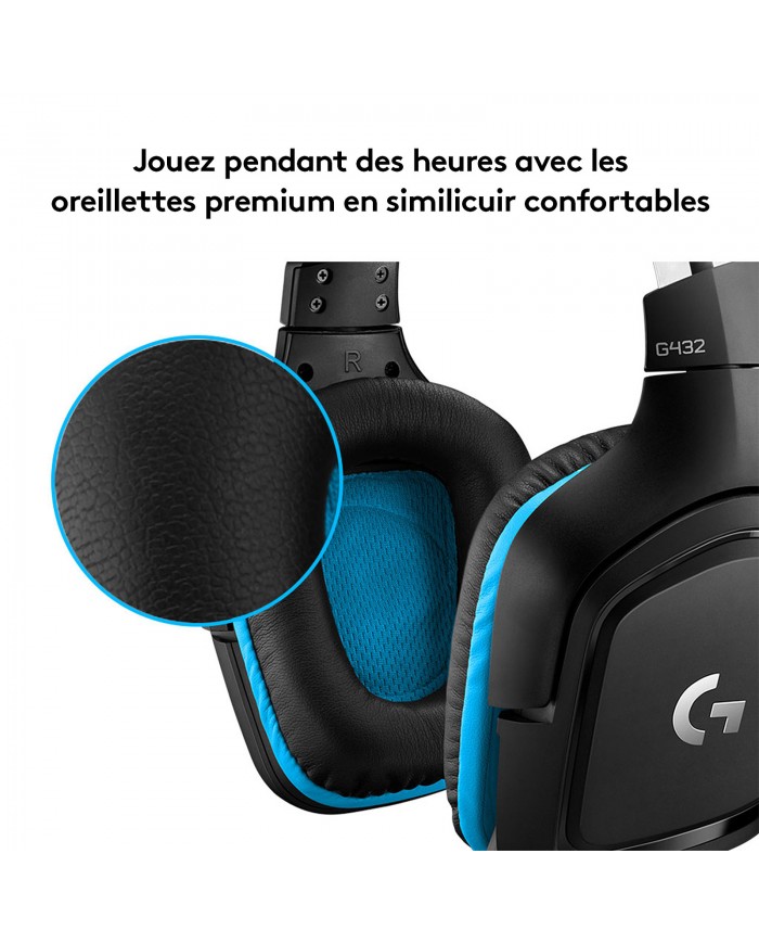 Logitech G G432 - Micro-casque - Pc Gamer Casa -Maroc
