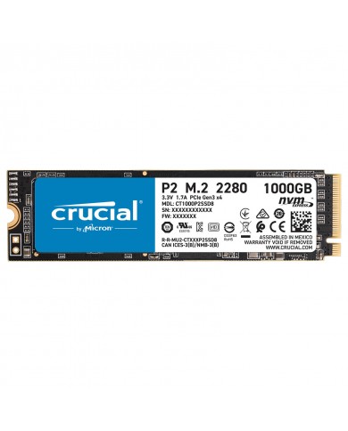Crucial P2 M.2 PCIe NVMe 2 To - Disque SSD - Pc Gamer Casa
