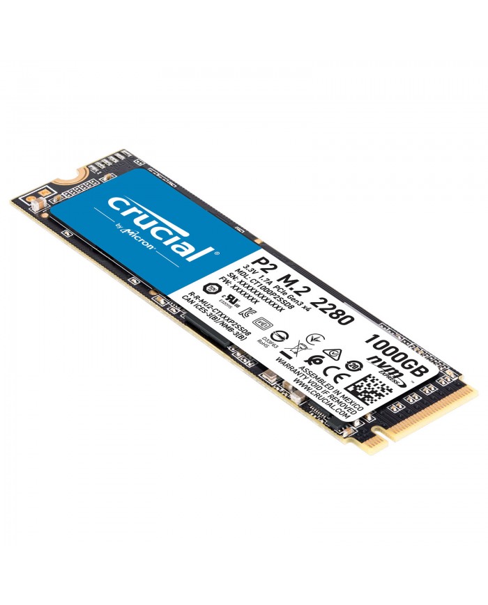 Crucial P2 M.2 PCIe NVMe 2 To - Disque SSD - Pc Gamer Casa Crucial P2 M.2 PCIe NVMe 2 To - Disque SSD - Pc Gamer Casa