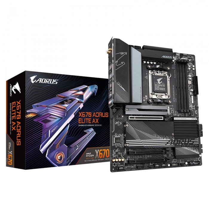 Gigabyte X670 AORUS ELITE AX  - Pc Gamer Casa Gigabyte X670 AORUS ELITE AX  - Pc Gamer Casa