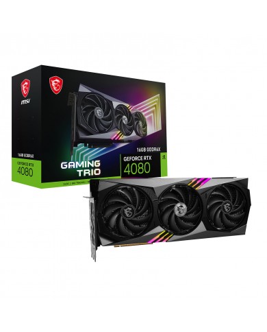 MSI GeForce RTX 4080 GAMING X TRIO 16G - CARTE GRAPHIQUE - PC GAMER CASA
