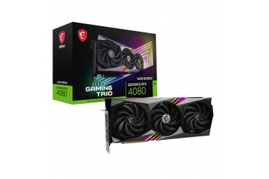 MSI GeForce RTX 4080 GAMING X TRIO 16G - CARTE GRAPHIQUE - PC GAMER CASA