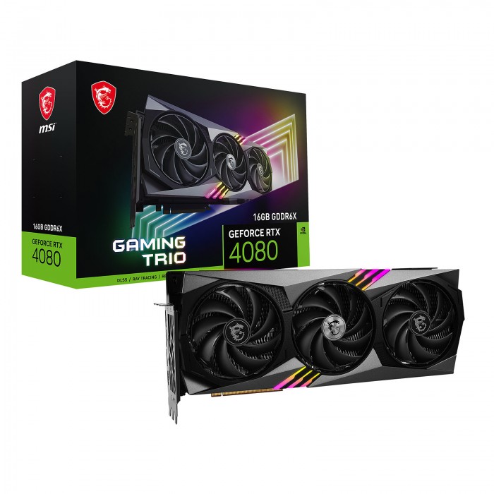 MSI GeForce RTX 4080 GAMING X TRIO 16G - CARTE GRAPHIQUE - PC GAMER CASA