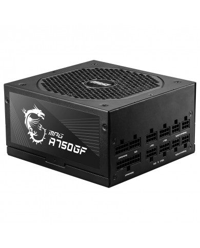 MSI MPG A750GF 100% MODULAIRE 750W ATX 12V - 80PLUS GOLD - Pc Gamer Casa