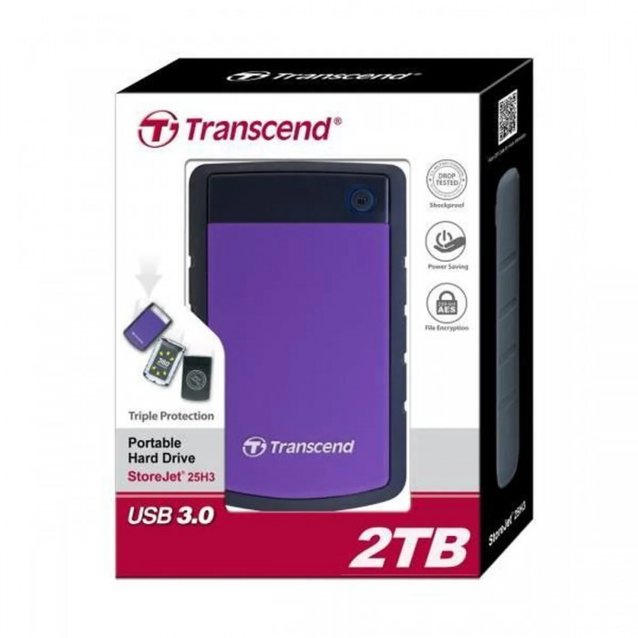 TRANSCEND STOREJET 25H3P (USB 3.0) 2TB  - Pc Gamer Casa
