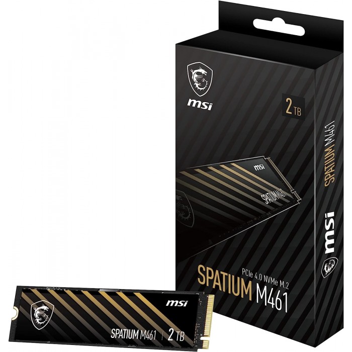 MSI SPATIUM M461 2TB  PCIe 4.0 NVMe M.2 - Pc Gamer Casa