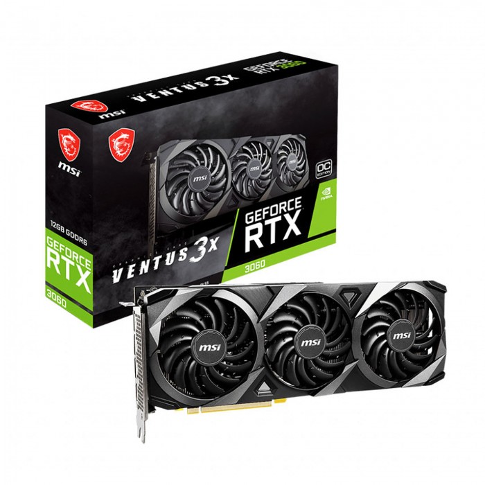 MSI RTX 3060 VENTUS 3X 12G OC   - Pc Gamer Casa