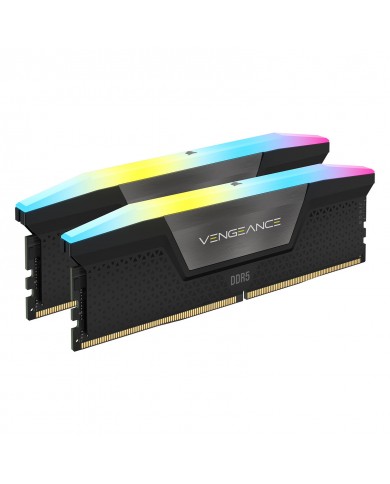 Corsair Vengeance RGB DDR5 32 Go (2 x 16 Go) 5600 MHz CL36   - Pc Gamer Casa Corsair Vengeance RGB DDR5 32 Go (2 x 16 Go) 5600 MHz CL36   - Pc Gamer Casa