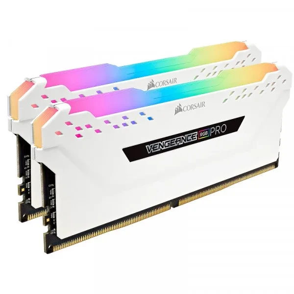 Mémoire RAM Corsair Vengeance RGB PRO Series Blanc 16Go (2x8Go) DDR4 3000MHz CL15