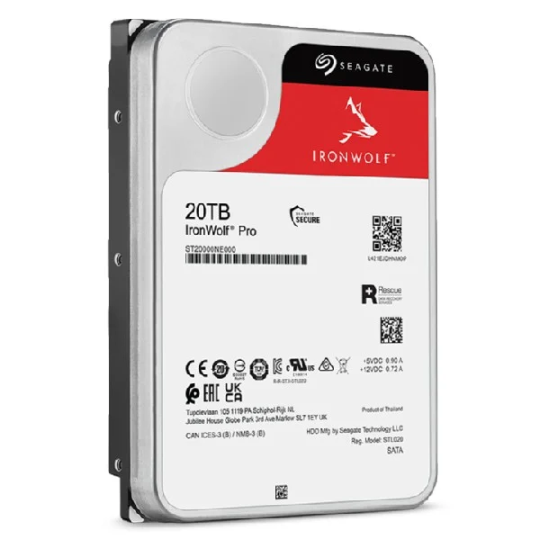 Seagate IronWolf Pro 20 TB : L'excellence au service de votre stockage NAS
