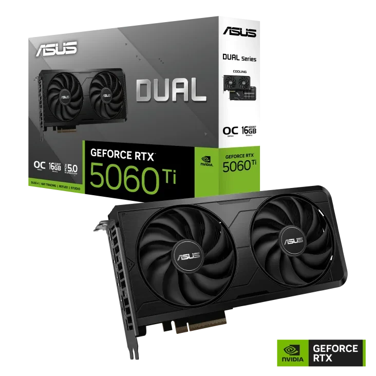Carte graphique ASUS Dual GeForce RTX™ 5060 Ti EVO OC Edition 16GB GDDR7
